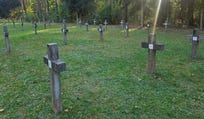 Crosses at the execution site of the labor-camp section of Treblinka. One researcher calls this "Catholicization.". Credit: Ofer Aderet Crosses at the execution site of the labor-camp section of Treblinka. One researcher calls this "Catholicization."