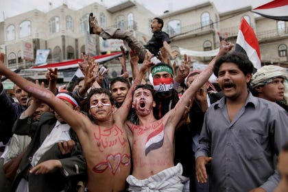 A protest in Sanaa during the Arab Spring in 2011. The wave of protests reignited the struggle to shape Islamic public discourse. Credit: Muhammed Muheisen / AP A protest in Sanaa during the Arab Spring in 2011. The wave of protests reignited the struggle to shape Islamic public discourse.