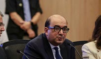 Sami Abu Shehade speaking at a Knesset committee hearing, earlier this month.