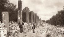 ancient Samaria pillared street ruins