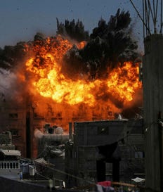 תקיפה בעיר עזה, בחודש שעבר. חייל ששירת במערך הכטב"מים: "הרגשתי שאנחנו מגיעים לקצה המוסרי שלנו"