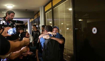 Flydubai passengers upon landing in Israel.