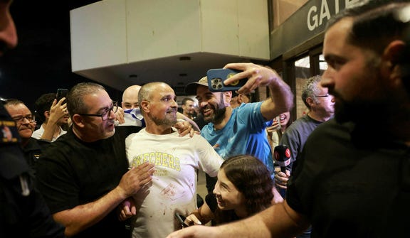 Yaniv Hayoun, one of the passangers who subdued the attacker.