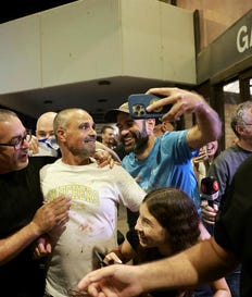 Passengers arrive in Ben-Gurion airport after the flydubai incident on Wednesday. Credit: Tomer Appelbaum Passengers arrive in Ben-Gurion airport after the flydubai incident on Wednesday.