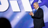 Prime Minister Benjamin Netanyahu electioneering, earlier this month.