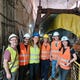 צוות אקולוג בסיור במהלך השפלת מי התהום בתחנות הקו הירוק של הרכבת הקלה בת"א | צילום: דורית מטמון