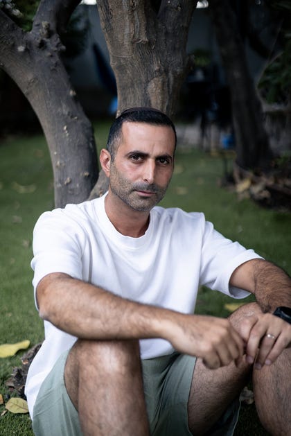 Naor Paz.  "I haven't cried in two years; there's no emotion."