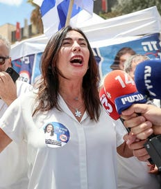 רגב בפריימריז הליכוד בבנייני האומה, באוגוסט. צילום: איתי כהן רגב בפריימריז הליכוד בבנייני האומה, באוגוסט