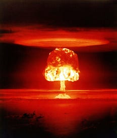 Nuclear testing at Bikini Atoll. Credit: Science History Images / Alamy S Nuclear testing at Bikini Atoll.