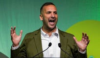 Britain's Green Party leader Zack Polanski speaks during a Green Party conference in Brighton, Britain, Friday. Credit: Carlos Jasso/ REUTERS Britain's Green Party leader Zack Polanski speaks during a Green Party conference in Brighton, Britain, Friday.