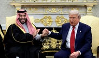 U.S. President Donald Trump and Saudi Crown Prince and Prime Minister Mohammed bin Salman hold hands during a meeting in the Oval Office at the White House in Washington, D.C., U.S., November 2025. Credit: Evelyn Hockstein/Reuters U.S. President Donald Trump and Saudi Crown Prince and Prime Minister Mohammed bin Salman hold hands during a meeting in the Oval Office at the White House in Washington, D.C., U.S., November 2025.