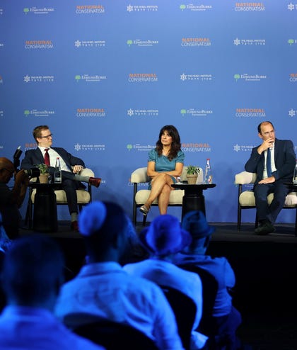 A panel at the seventh annual National Conservatism conference, organized by the Washington-based Edmund Burke Foundation, in Jerusalem on Thursday.