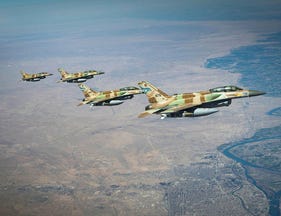 Israeli Air Force fighter jets en route to strike targets in Iran, this month. The Air Force says it has flown more than 4,000 combat sorties in the current war, compared with 1,500 in June.