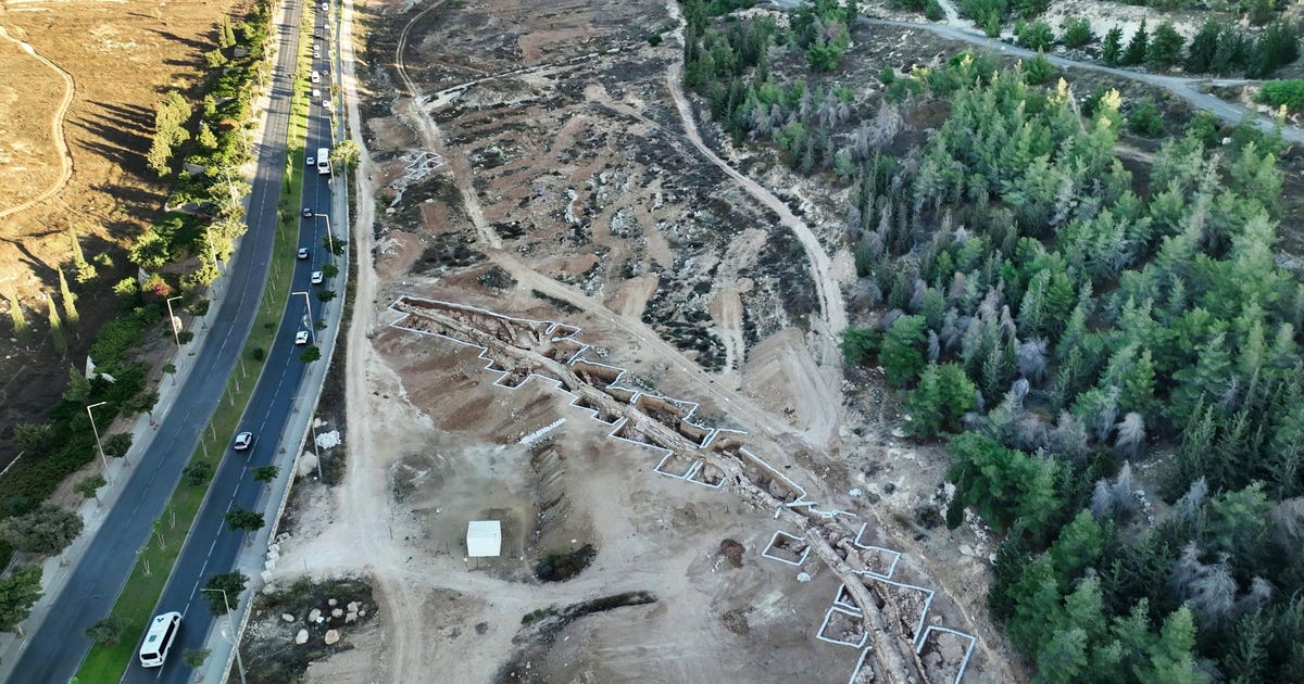 Archaeologists reveal huge stretch of ancient aqueduct into Jerusalem