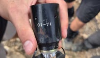 The ordnance that exploded during the hike in northern Israel on Monday.