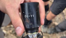 The ordnance that exploded during the hike in northern Israel on Monday.