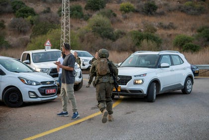 אזור זירת הפיצוץ, אתמול