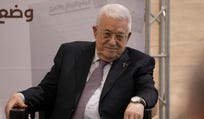Palestinian President Mahmoud Abbas attends the inauguration ceremony of the Innovation and Excellence Compound in the West Bank city of Ramallah, last month.