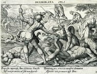 David circumcising 200 Philistines by Johannes Sadeler (1550-c1600). Credit: Johannes Sadeler David circumcising 200 Philistines by Johannes Sadeler (1550-c1600)