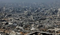 Destruction in Gaza City.