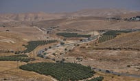שטח E1 ליד ההתנחלות מעלה אדומים, בחודש שעבר. צילום: Ohad Zwigenberg/אי־פי שטח E1 ליד ההתנחלות מעלה אדומים, בחודש שעבר