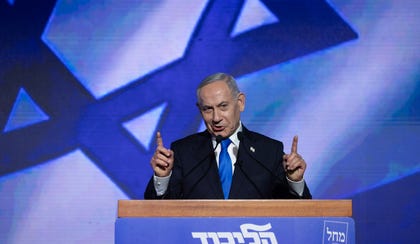 נתניהו בכנס בחירות של הליכוד בגני התערוכה בתל אביב, בחודש שעבר