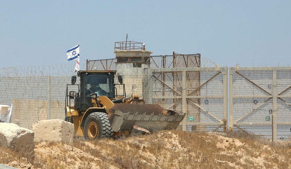 Israel's border with Gaza, earlier this week.