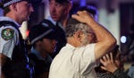 A Jewish man reacting at the scene of the shooting attack at Sydney's Bondi Beach, December 14, 2025. Credit: David Gray/AFP A Jewish man reacting at the scene of the shooting attack at Sydney's Bondi Beach, December 14, 2025.