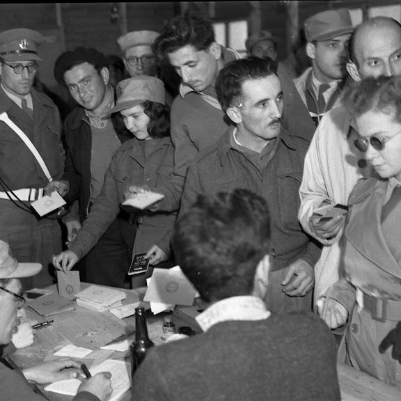 Citizens voting in Israel's first ever election, 1949. Credit: Benno Rothenberg/Meitar Collection/National Library of Israel/The Pritzker Family National Photography Collection Citizens voting in Israel's first ever election, 1949.