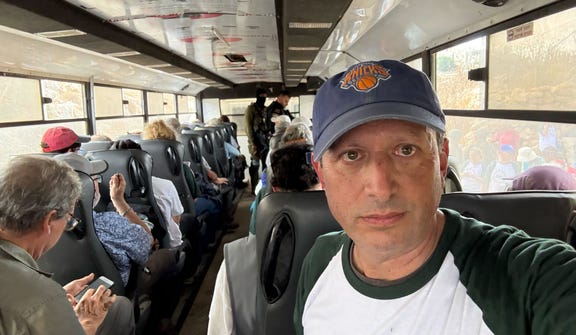 Democratic congressional nominee Brad Lander, as he was detained by Israeli authorities in the West Bank on Wednesday.
