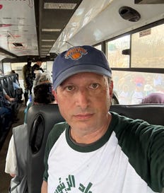 Democratic congressional nominee Brad Lander, as he was detained by Israeli authorities in the West Bank on Wednesday. Democratic congressional nominee Brad Lander, as he was detained by Israeli authorities in the West Bank on Wednesday.