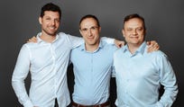 מייסדי פיירבלוקס, מימין לשמאל: פבל ברנגולץ, מיכאל שאולוב ועידן עפרת