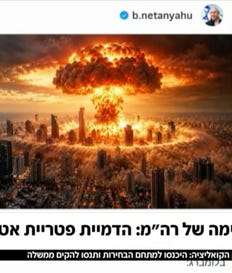טלוויזיה  | קמפיין נתניהו | פצצת אטון