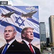 A campaign billboard depicting Prime Minister Benjamin Netanyahu and U.S. President Donald Trump in Tel Aviv a day before Israel's election. Credit: AFP/JACK GUEZ A campaign billboard depicting Prime Minister Benjamin Netanyahu and U.S. President Donald Trump in Tel Aviv a day before Israel's election.