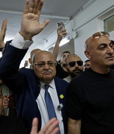Joint List candidate Ahmad Tibi voting in Taibeh, Tuesday. Credit: Moti Milrod Joint List candidate Ahmad Tibi voting in Taibeh, Tuesday.
