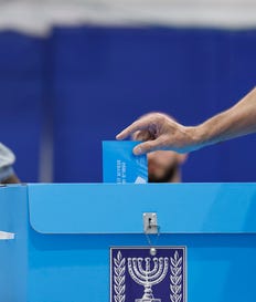 A polling station in Jerusalem on Election Day.